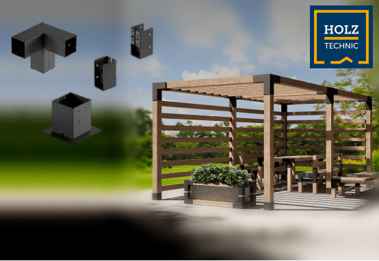 Terasz pergola és kerítés